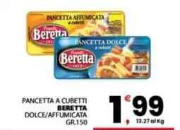 Despar Sicilia Pancetta a cubetti Beretta offerta