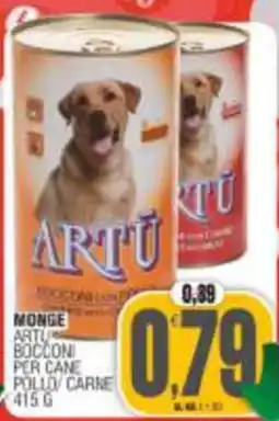 Vicino a te supermercati Monge Artu Bocconi per cane pollo/carne offerta
