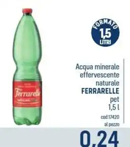 Talento Professional Store Acqua minerale effervescente naturale Ferrarelle offerta