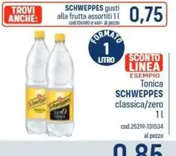 Talento Professional Store Tonica Schweppes classica/zero offerta