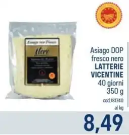 Talento Professional Store Asiago fresco nero LATTERIE VICENTINE offerta