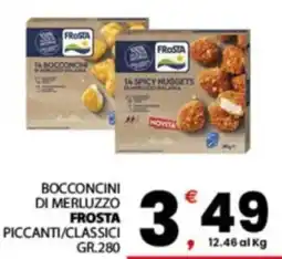 Despar Sicilia Bocconcini di merluzzo Frostà offerta