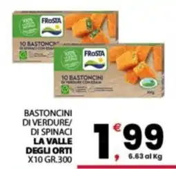 Despar Sicilia Bastoncini di verdure di spinaci la valle degli orti offerta