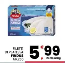 Despar Sicilia Filetti di platessa Findus offerta