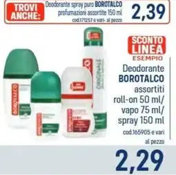 Talento Professional Store Deodorante BOROTALCO assortiti offerta