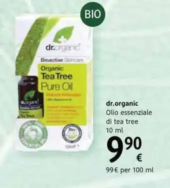 dm drogerie markt dr.organic Olio essenziale di tea tree 10ml offerta