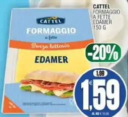 Vicino a te supermercati Cattel formaggio a fette edamer senza lattosio offerta