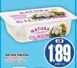 Vicino a te supermercati Natura Sincera Mozzarelle Ciliegine offerta
