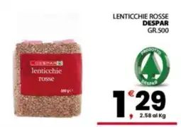 Despar Sicilia Lenticchie rosse Despar offerta