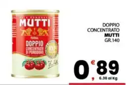 Despar Sicilia Doppio concentrato di pomodoro Mutti offerta