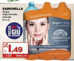 Boningros Cash and Carry Sabrinella Acqua oligominerale naturale offerta