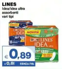 Boningros Cash and Carry Lines Idea/idea ultra assorbenti offerta