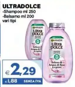 Boningros Cash and Carry Garnier Ultra Dolce Shampoo/Balsamo offerta