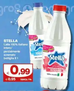 Boningros Cash and Carry Stella Latte 100% italiano intero/parzialmente scremato bottiglia offerta