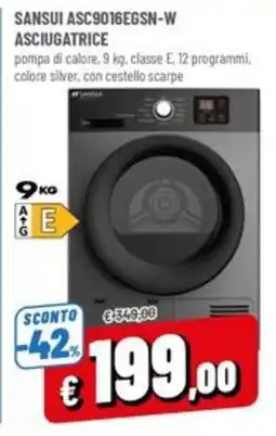 Famila Market Sansui asciugatrice offerta