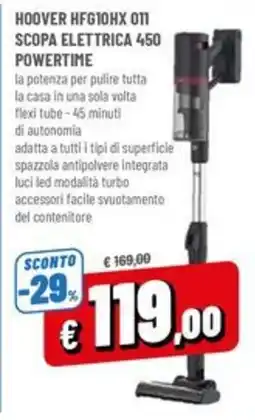 Famila Market Hoover scopa elettrica 450 powertime offerta