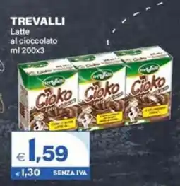 Boningros Cash and Carry Trevalli Latte al cioccolato offerta