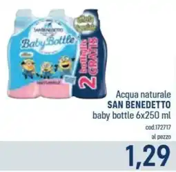 Talento Professional Store Acqua naturale San Benedetto baby bottle offerta