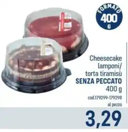 Talento Professional Store Cheesecake lamponi/torta tiramisù senza peccato offerta