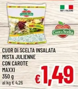 Famila Market Cuor di Scelta insalata mista julienne con carote offerta
