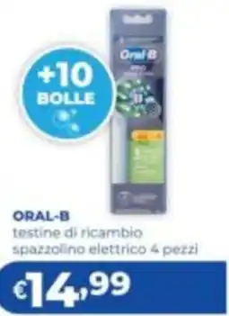 Acqua & Sapone Oral-B testine di ricambio spazzolino elettrico offerta