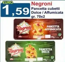 GuMì Supermercati Negroni Pancetta cubetti offerta