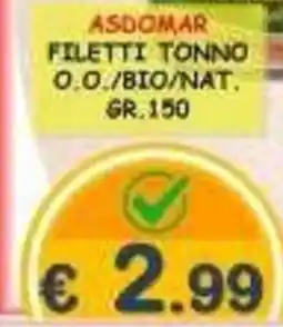 MercADone Asdomar filetti tonno offerta