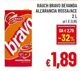 Famila Market Rauch Bravo bevanda all'arancia rossa offerta
