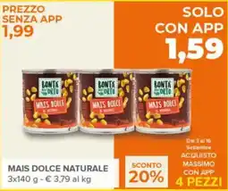 Todis Bonta dell'orto Mais Dolce Naturale offerta