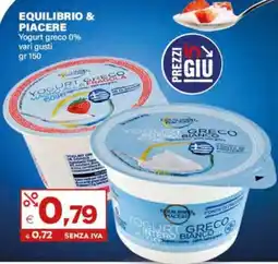 Boningros Cash and Carry Yogurt greco 0% Equilibrio & Piacere offerta