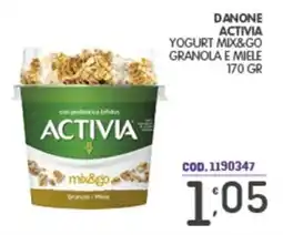 Eurocash Danone Activia Yogurt Mix&Go Granola e Miele offerta