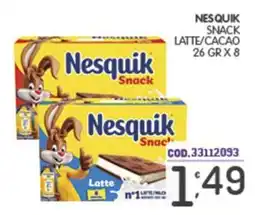 Eurocash Nesquik Snack Latte offerta