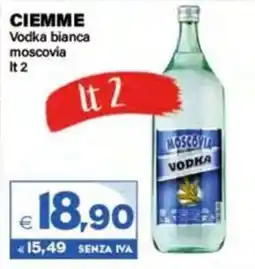 Boningros Cash and Carry Ciemme Vodka bianca moscovia offerta