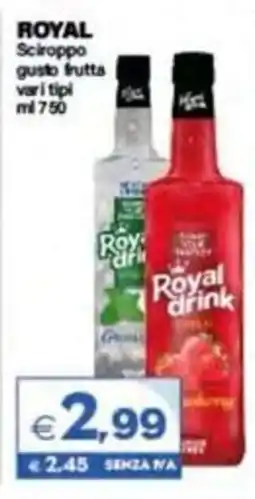 Boningros Cash and Carry Royal Sciroppo gusto frutta offerta