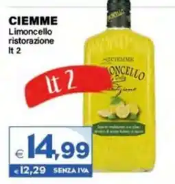 Boningros Cash and Carry Ciemme Limoncello ristorazione offerta