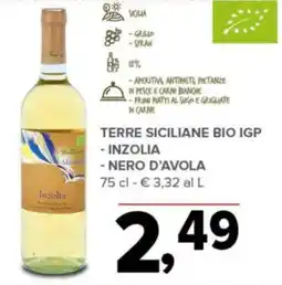 Todis Terre Siciliane Bio IGP - Inzolia - Nero d'Avola offerta