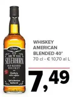 Todis Silverhorn Old Blended Whiskey offerta