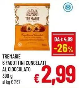 Famila Market Tremarie 6 fagottini congelati al cioccolato offerta