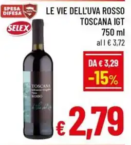 Famila Market Le vie dell'uva rosso offerta