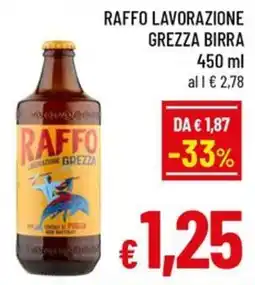 Famila Market Raffo lavorazione grezza birra offerta