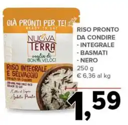 Todis Nuova Terra Riso integrale e selvaggio offerta