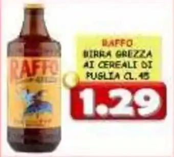 Raffo birra grezza ai cereali di Puglia