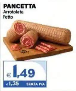 Boningros Cash and Carry Pancetta Arrotolata offerta