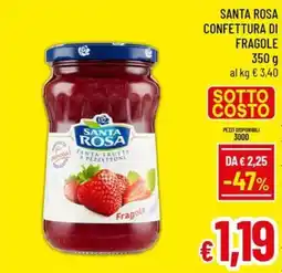 Famila Market Santa Rosa confettura di fragole offerta