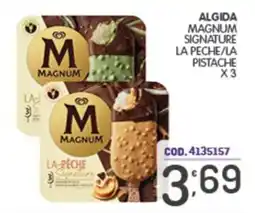 Eurocash Algida Magnum Signature La Pêche/La Pistache offerta