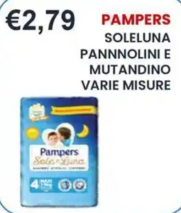 Caramico Pampers Sole Luna pannolini e mutandino offerta