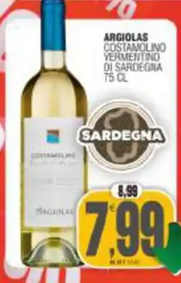 Vicino a te supermercati Argiolas Costamolino Vermentino di Sardegna offerta