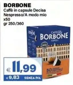 Boningros Cash and Carry Borbone Caffè in capsule Decisa Nespresso/A modo mio offerta