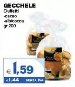 Boningros Cash and Carry Gecchele Ciuffetti cacao/albicocca offerta
