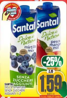 Vicino a te supermercati Santal Dolce di Natura mirtillo mix offerta
